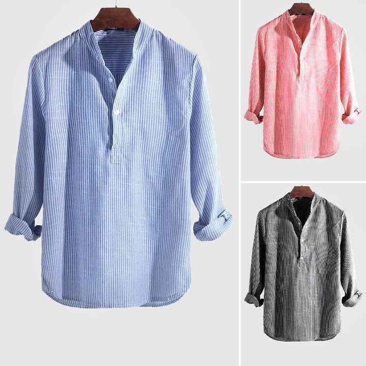 Henley-shirt voor heren Klassiek en ademend