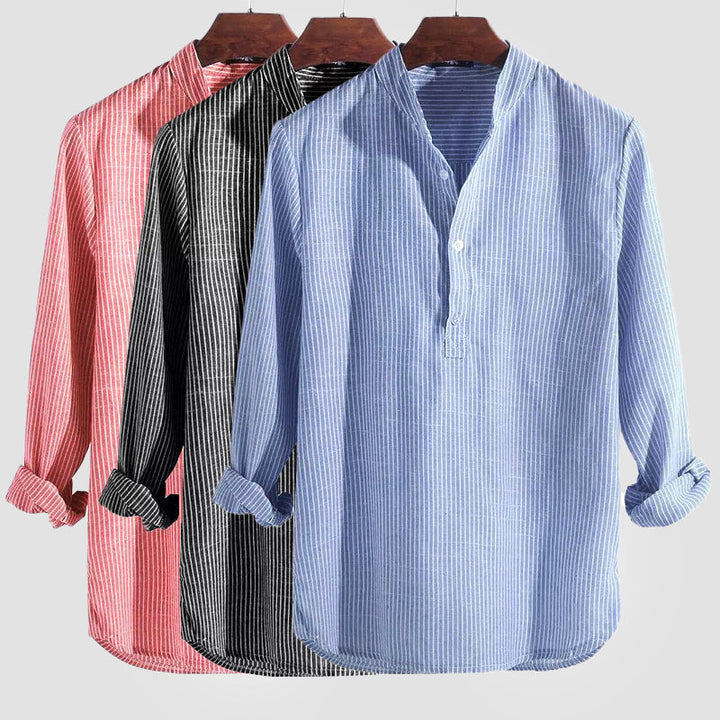 Henley-shirt voor heren Klassiek en ademend