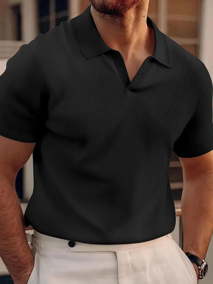 Heren casual poloshirt met korte mouwen