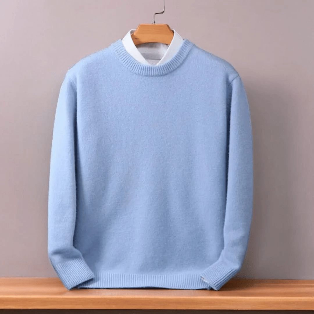 Heren oversized fijne wollen trui