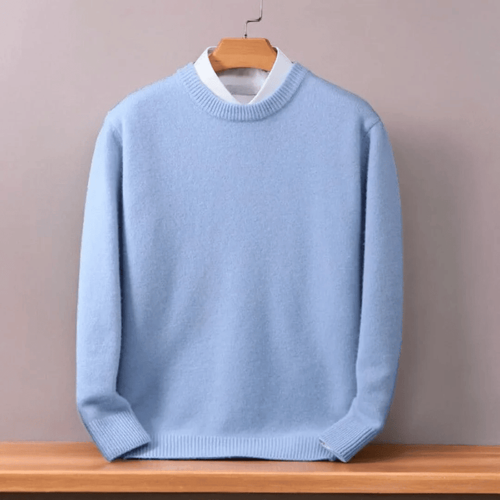 Heren oversized fijne wollen trui