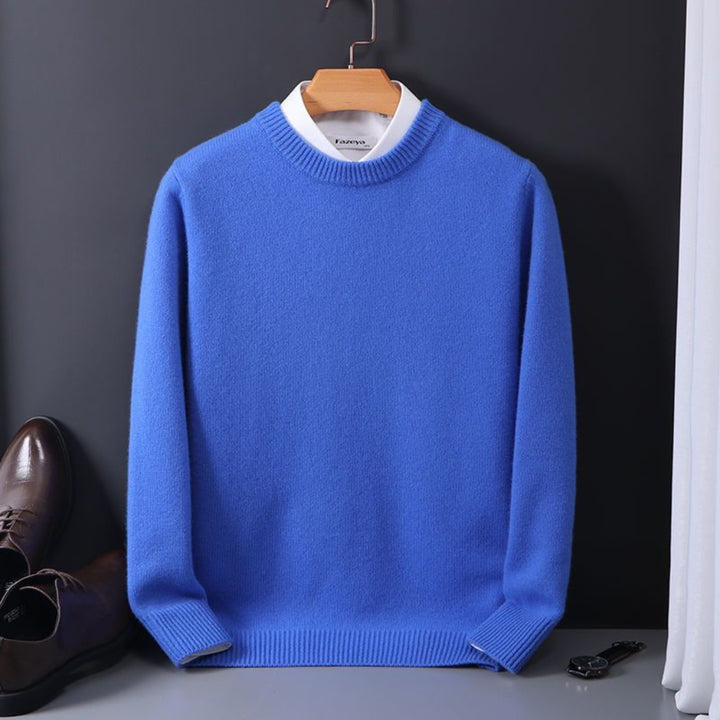 Heren oversized fijne wollen trui