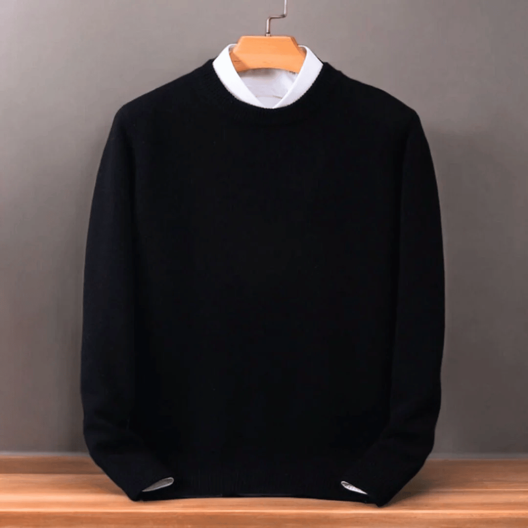 Heren oversized fijne wollen trui