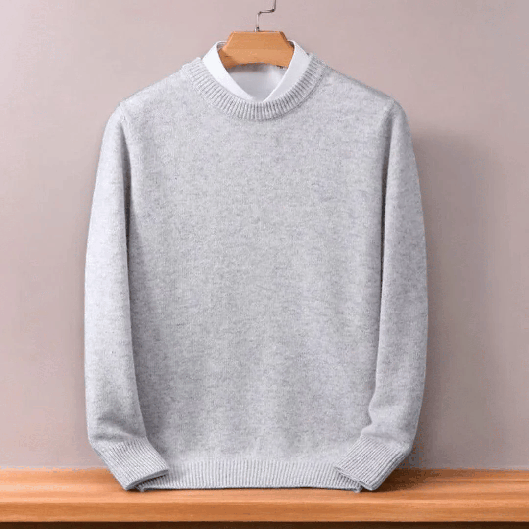 Heren oversized fijne wollen trui
