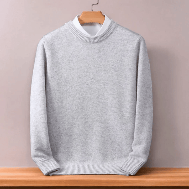 Heren oversized fijne wollen trui