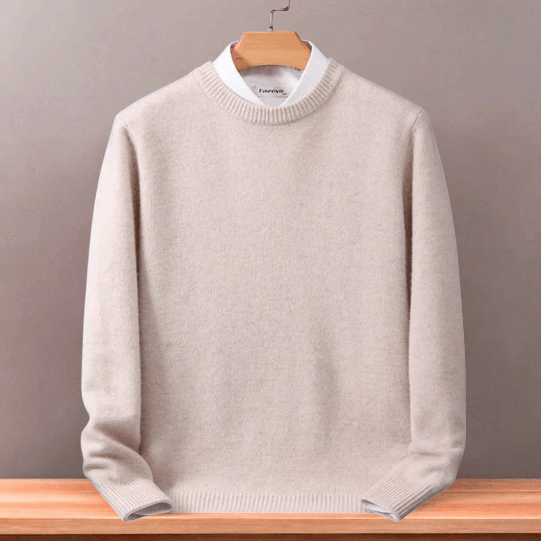 Heren oversized fijne wollen trui