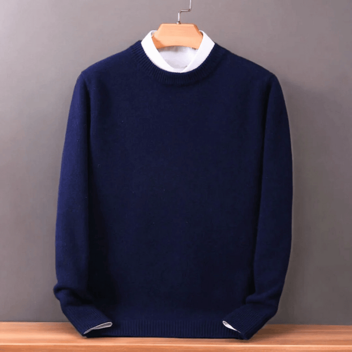 Heren oversized fijne wollen trui
