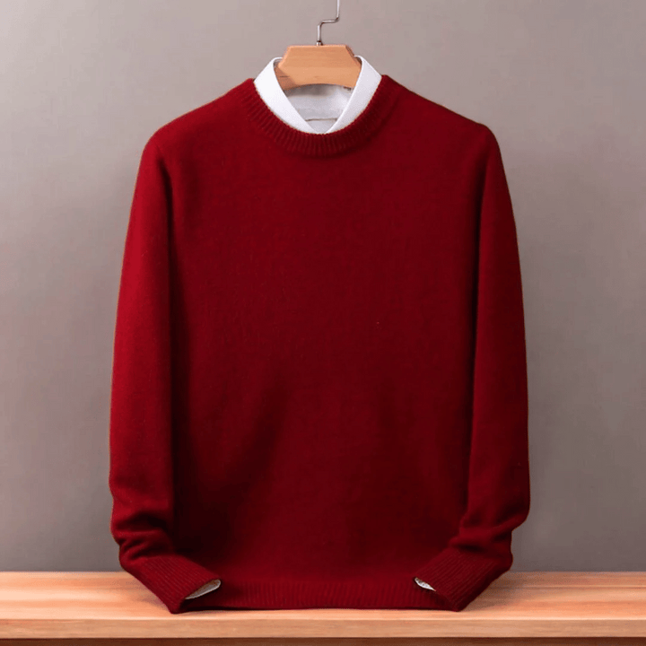 Heren oversized fijne wollen trui