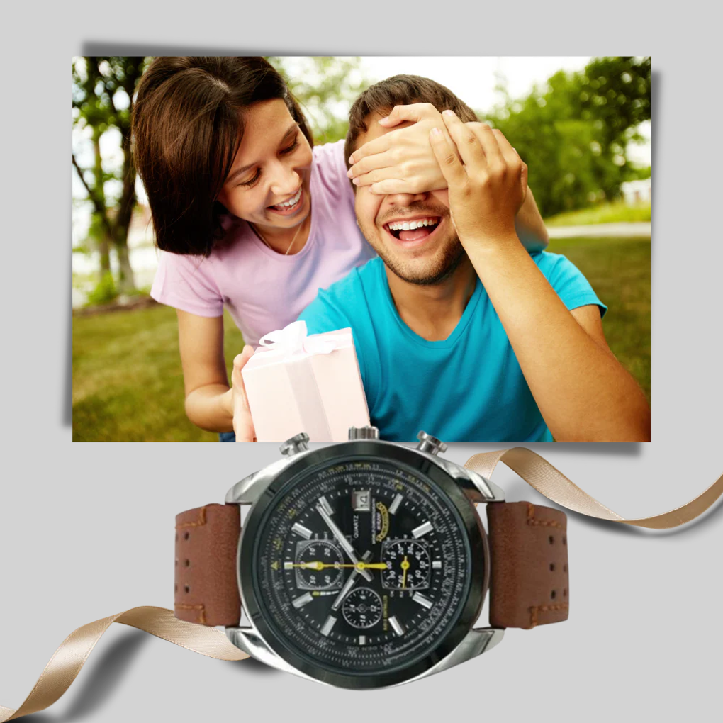 Heren quartzhorloge – Strakke stijl met waterdicht ontwerp