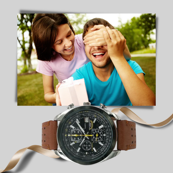 Heren quartzhorloge – Strakke stijl met waterdicht ontwerp