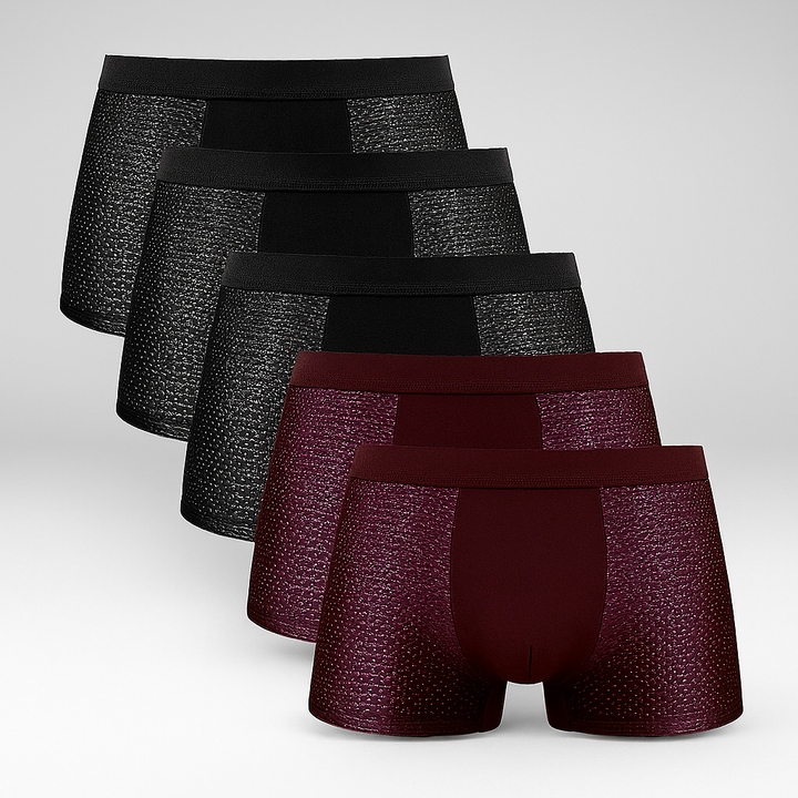 Herenboxershorts in mesh, 5-pack