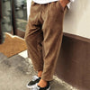 Herenbroek van corduroy met relaxte pasvorm