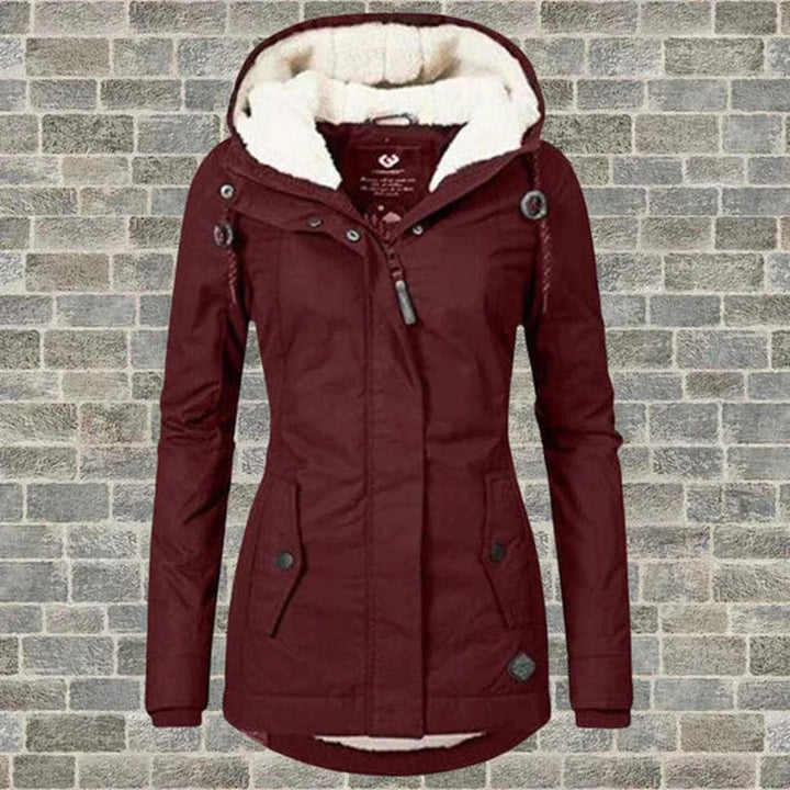 Winterjas met capuchon voor dames – praktische laag voor koud weer