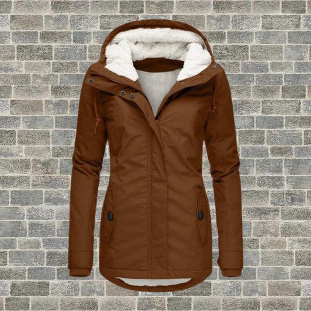 Winterjas met capuchon voor dames – praktische laag voor koud weer