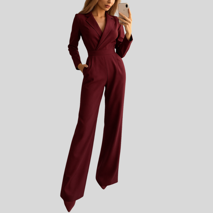 Jumpsuit met brede bandjes – Strakke eendelige stijl