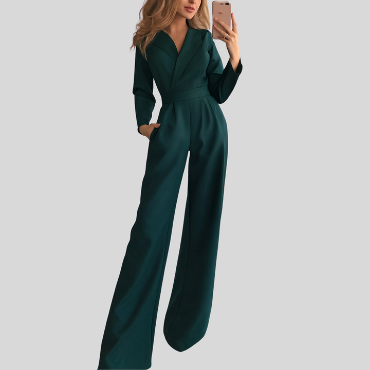 Jumpsuit met brede bandjes – Strakke eendelige stijl