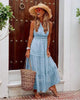 Lange maxi-jurk met print voor dames