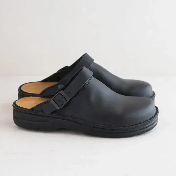 Leren instappers, unisex