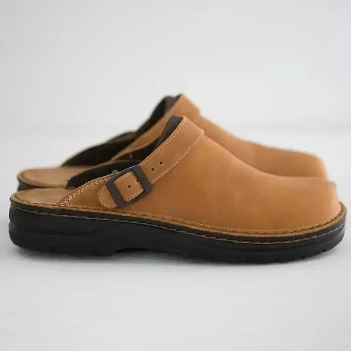 Leren instappers, unisex