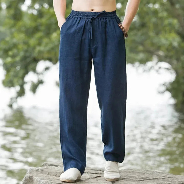 Linnen strandbroek voor heren voor moeiteloos zomercomfort