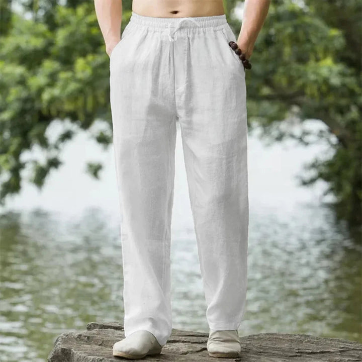 Linnen strandbroek voor heren voor moeiteloos zomercomfort