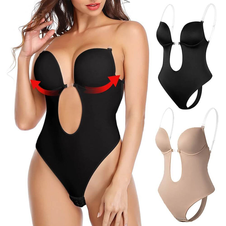 Lizy – Diepe V-vormige body shaper zonder rug voor naadloze elegantie