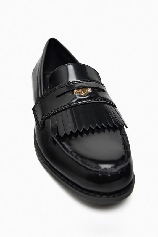 Loafers met Franjes en Goudaccent