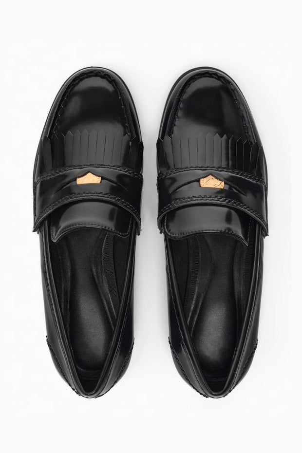 Loafers met Franjes en Goudaccent