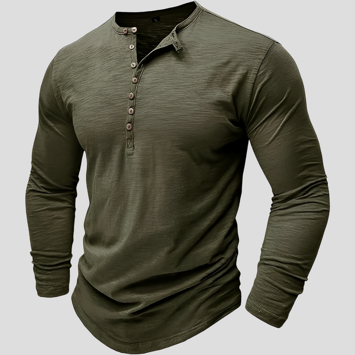 Los herenoverhemd van katoenmix – casual, alledaagse stijl