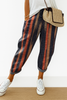 Losvallende broek met patroon voor dames