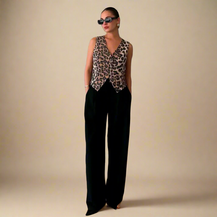 Luipaardprint Vest
