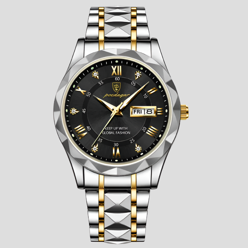 Luxe roestvrijstalen herenhorloge voor dagelijks gebruik