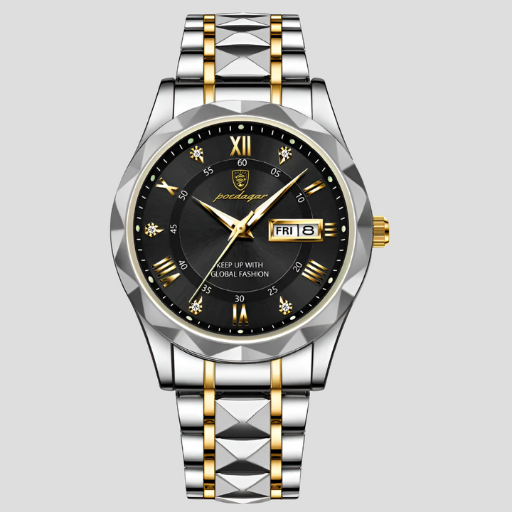 Luxe roestvrijstalen herenhorloge voor dagelijks gebruik