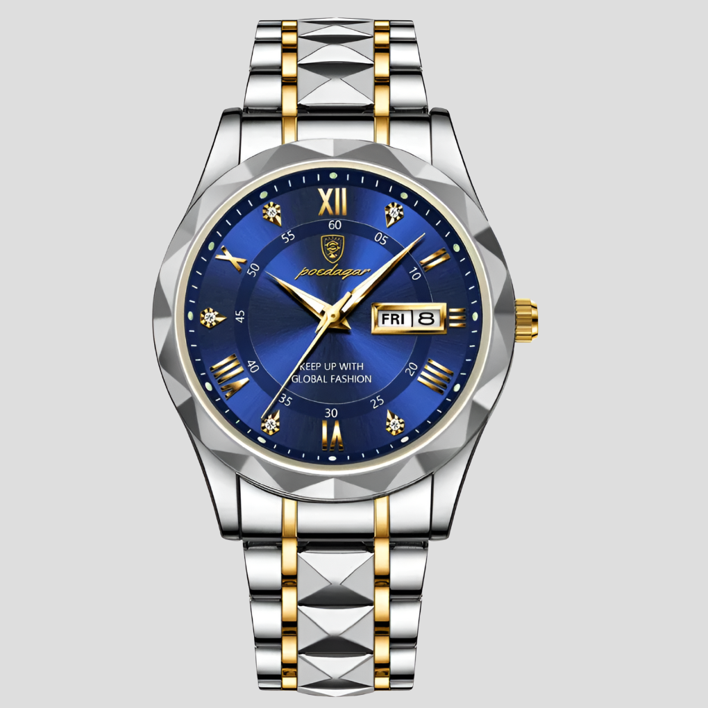 Luxe roestvrijstalen herenhorloge voor dagelijks gebruik