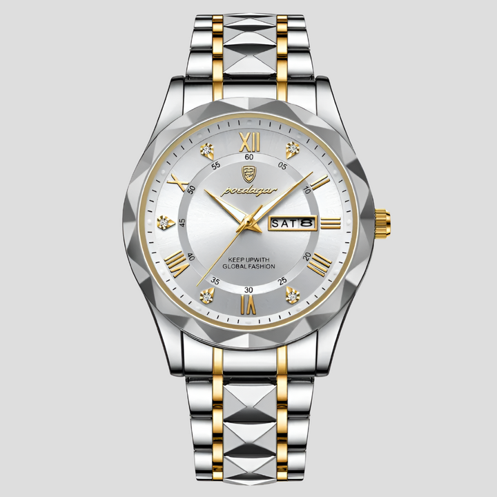 Luxe roestvrijstalen herenhorloge voor dagelijks gebruik