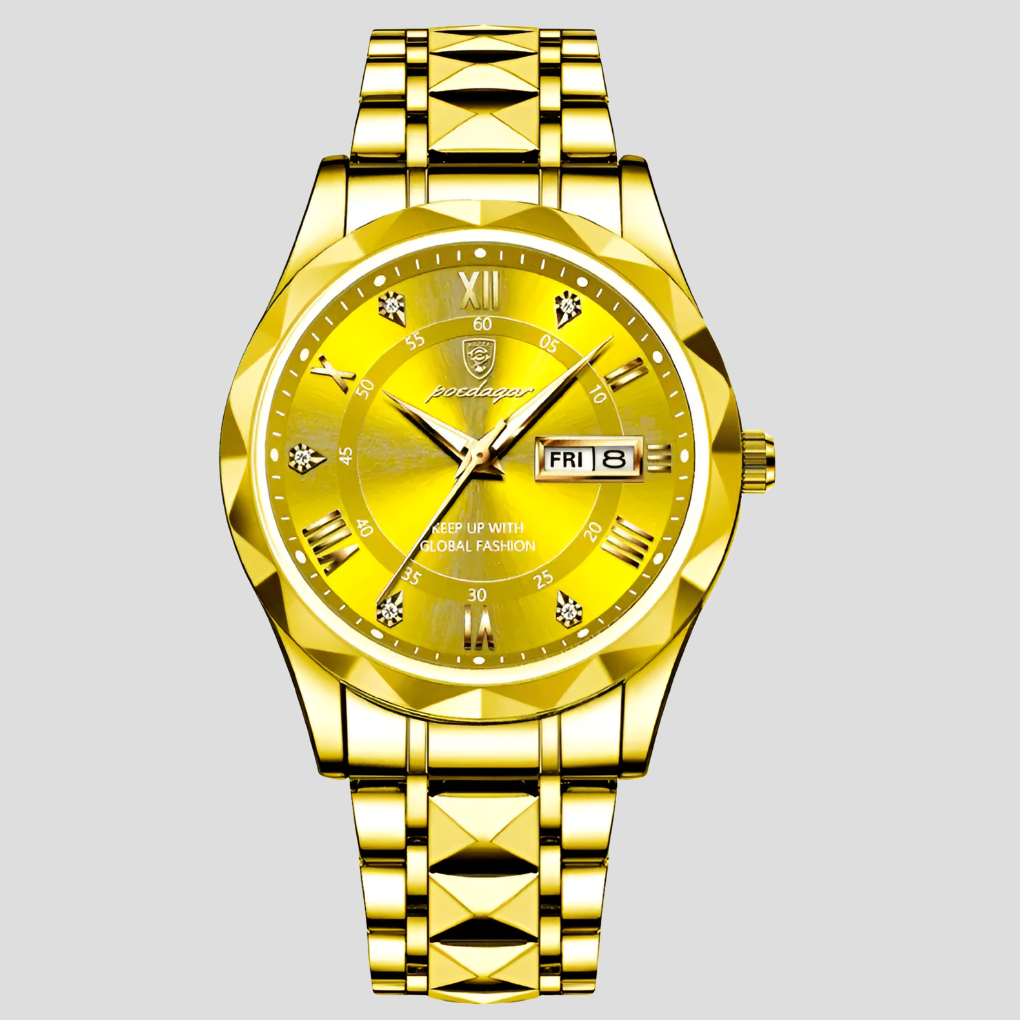 Luxe roestvrijstalen herenhorloge voor dagelijks gebruik