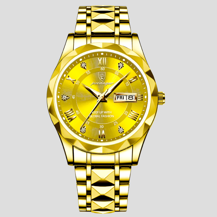 Luxe roestvrijstalen herenhorloge voor dagelijks gebruik