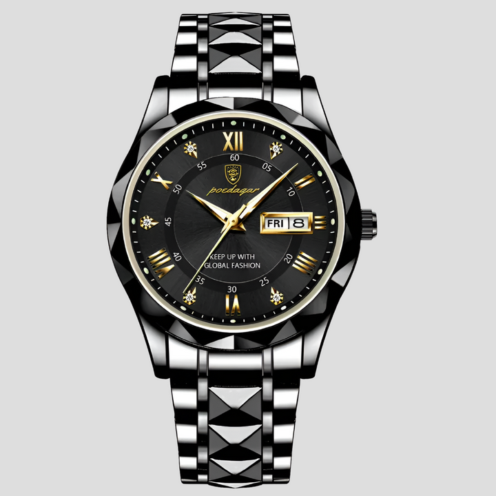 Luxe roestvrijstalen herenhorloge voor dagelijks gebruik