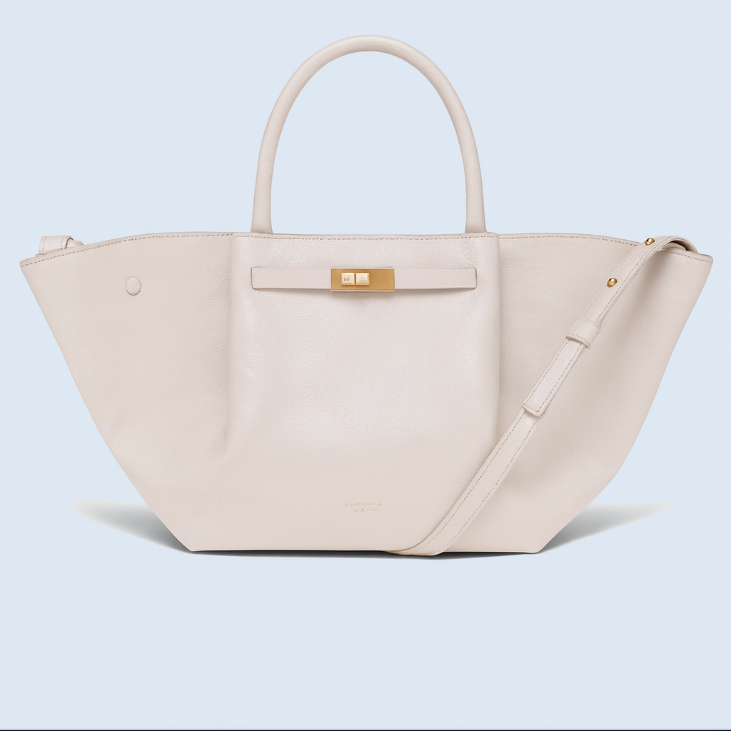 Luxe schoudertas met gouden accenten