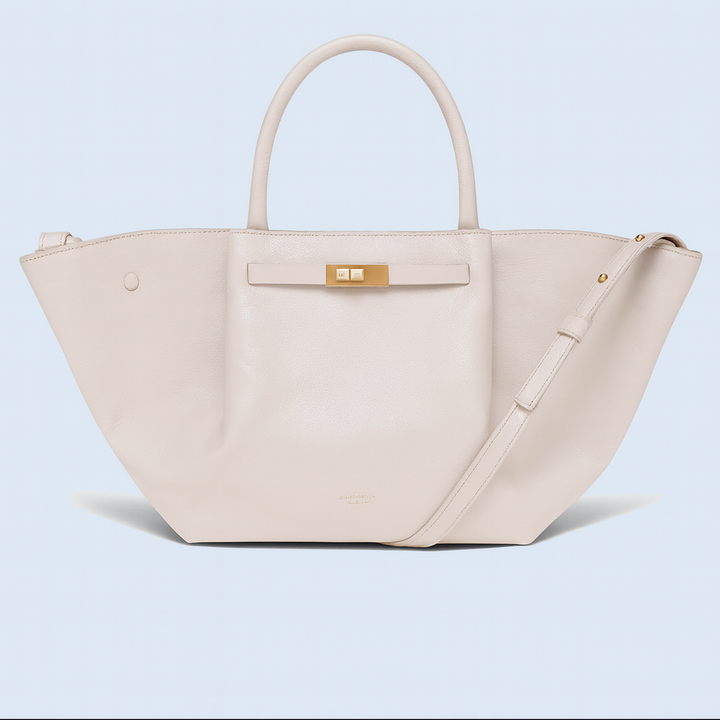 Luxe schoudertas met gouden accenten