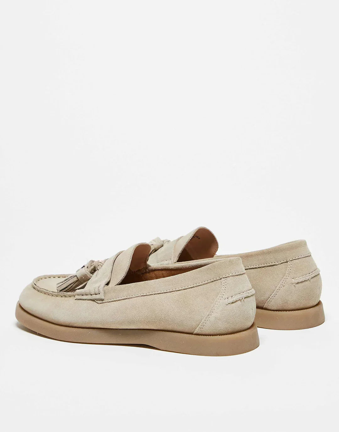Luxe suède loafers met kwastjes