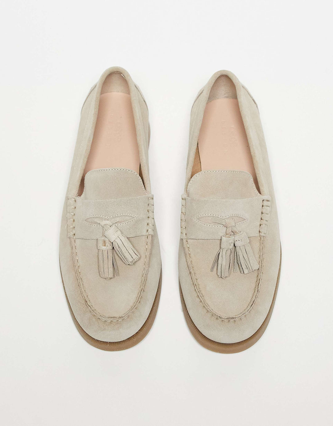 Luxe suède loafers met kwastjes