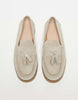 Luxe suède loafers met kwastjes
