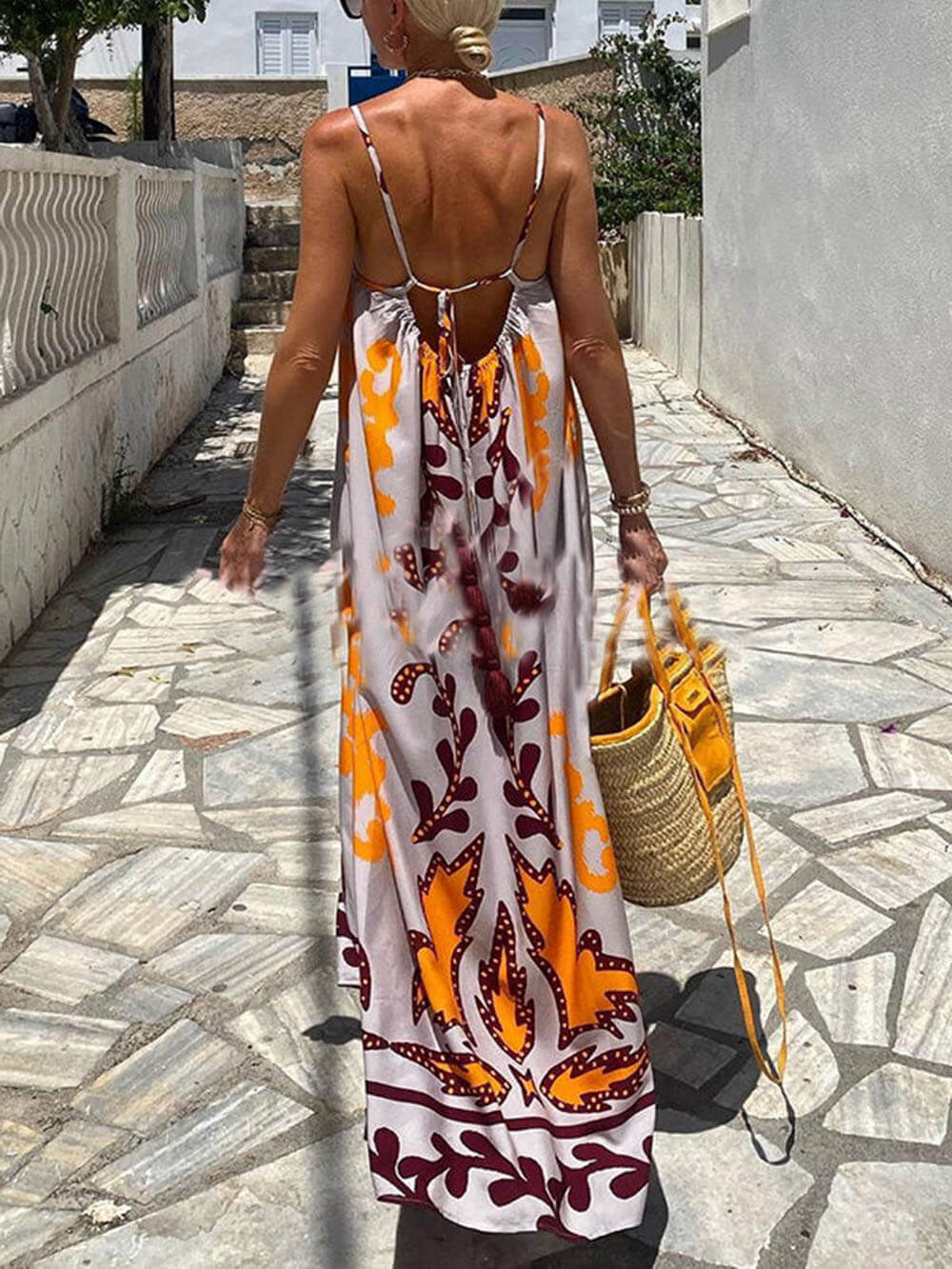 Maxi Jurk met Etnische Print