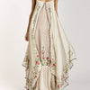 Maxi-jurk met bloemenprint en gelaagde voile
