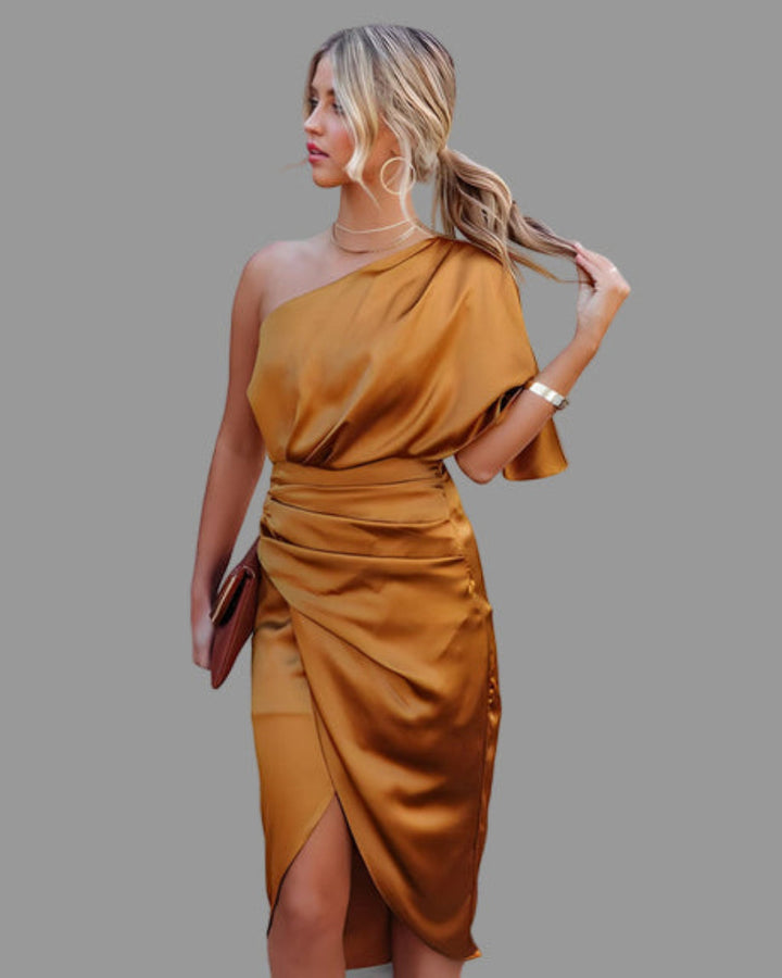 Moderne damesjurk – Ottilie elegantie in kleuren