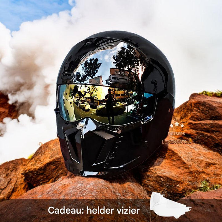 Motorhelm – DOT- en ECE-goedgekeurd, tijdloze look