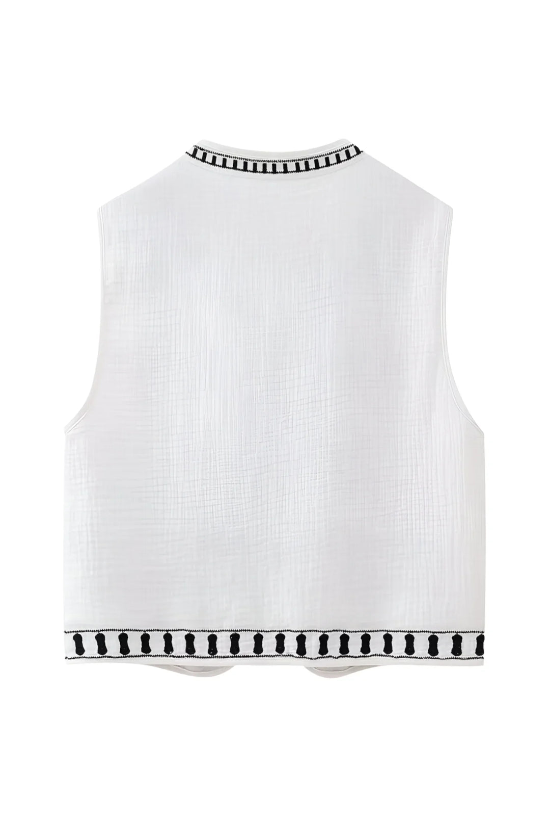 Mouwloos Vest met Dessin