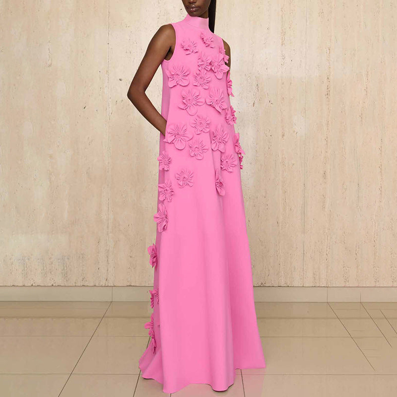 Mouwloze Jurk met Bloemen