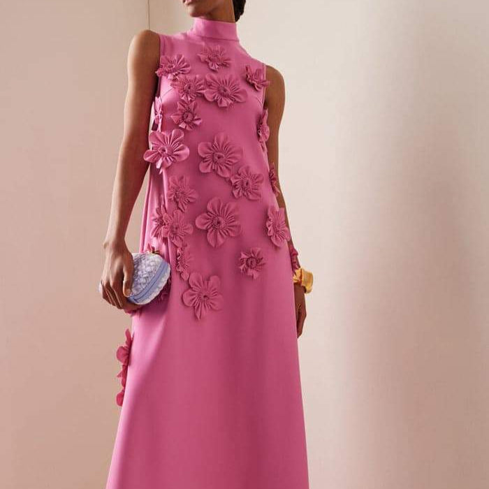 Mouwloze Jurk met Bloemen